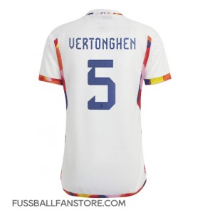 Belgien Jan Vertonghen #5 Replik Auswärtstrikot WM 2022 Kurzarm